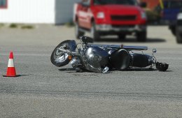 motorcycle accident scene